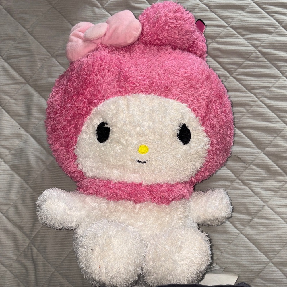 MELODY Pink and White Plush Toy